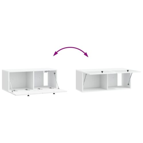TV ormar za zid Bijela 78,5 x 31 x 30 cm Konstruirano drvo - Bijela 78,5 x 31 x 30 cm Cijena