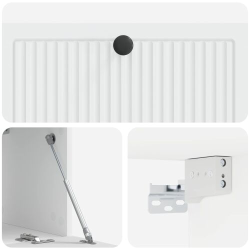 TV ormar za zid Bijela 78,5 x 31 x 30 cm Konstruirano drvo - Bijela 78,5 x 31 x 30 cm Cijena