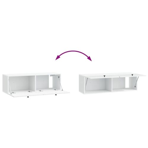 TV ormar za zid Zidne Bijela 98 x 31 x 30 cm Konstruirano drvo - Bijela 98 x 31 x 30 cm Cijena