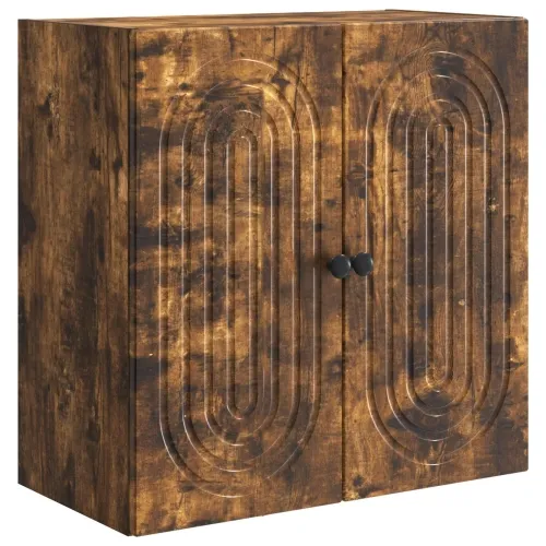 Ormar za montažu na zid 59 x 31 x 60 cm Konstruirano drvo - Dimljeni hrast 59 x 31 x 60 cm Cijena