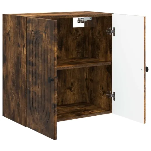 Ormar za montažu na zid 59 x 31 x 60 cm Konstruirano drvo - Dimljeni hrast 59 x 31 x 60 cm Cijena