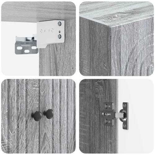 Ormar za montažu na zid Siva Sonoma 59 x 31 x 60 cm - Siva Sonoma 59 x 31 x 60 cm Cijena