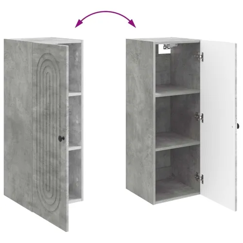Ormar za montažu na zid Betonska siva 33 x 34,5 x 90 cm - Betonska siva 33 x 34,5 x 90 cm Cijena