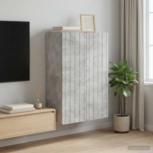 Ormar za montažu na zid Betonska siva 66 x 34,5 x 92 cm - Betonska siva 66 x 34,5 x 92 cm Cijena