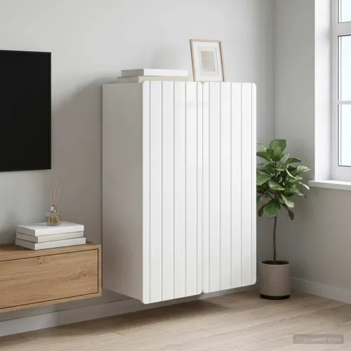 Ormar za montažu na zid Bijela visokog sjaja 66 x 34,5 x 92 cm - Bijela visokog sjaja 66 x 34,5 x 92 cm Cijena