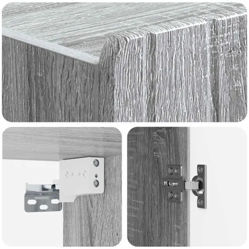 Ormar za montažu na zid Siva Sonoma 66 x 34,5 x 92 cm - Siva Sonoma 66 x 34,5 x 92 cm Cijena