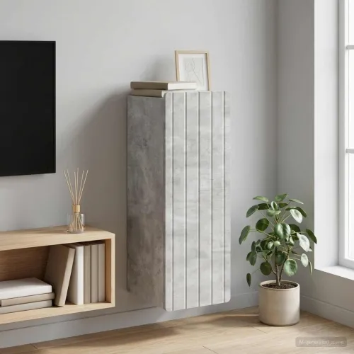 Ormar za montažu na zid Betonska siva 33 x 34,5 x 94 cm - Betonska siva 33 x 34,5 x 94 cm Cijena