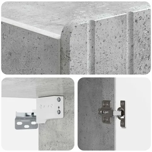 Ormar za montažu na zid Betonska siva 33 x 34,5 x 94 cm - Betonska siva 33 x 34,5 x 94 cm Cijena
