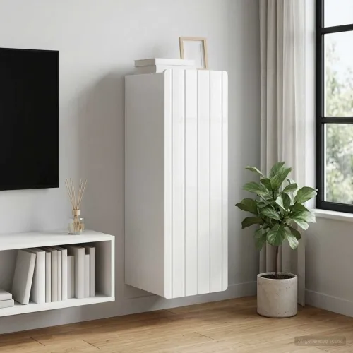 Ormar za montažu na zid Bijela visokog sjaja 33 x 34,5 x 94 cm - Bijela visokog sjaja 33 x 34,5 x 94 cm Cijena