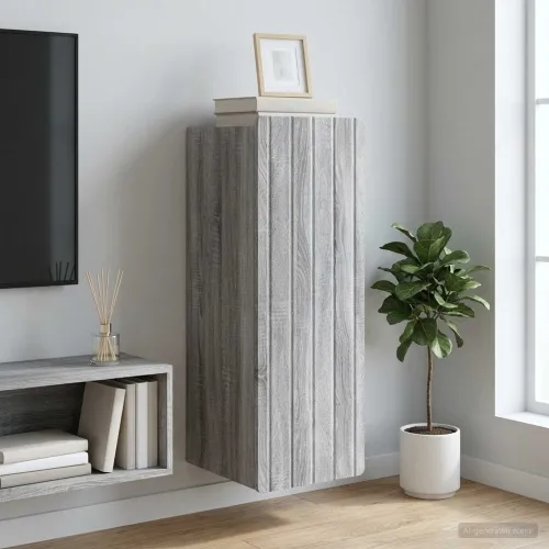 Ormar za montažu na zid Siva Sonoma 33 x 34,5 x 94 cm - Siva Sonoma 33 x 34,5 x 94 cm Cijena