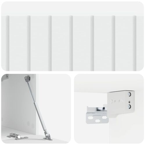 TV ormar za zid 98 x 31 x 30 cm Bijela Konstruirano drvo - Bijela 98 x 31 x 30 cm Cijena