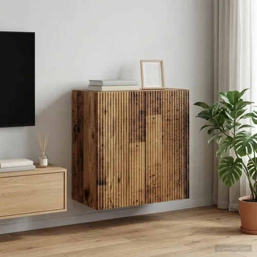 Ormar za montažu na zid 59 x 31 x 60 cm Konstruirano drvo - Staro drvo 59 x 31 x 60 cm Cijena