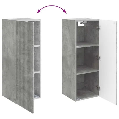 Ormar za montažu na zid 33 x 34,5 x 90 cm Konstruirano drvo - Beton siva 33 x 34,5 x 90 cm Cijena