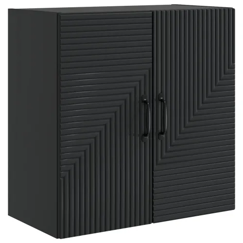 Ormar za montažu na zid Crna 59 x 31 x 60 cm Konstruirano drvo - Crna 59 x 31 x 60 cm Cijena