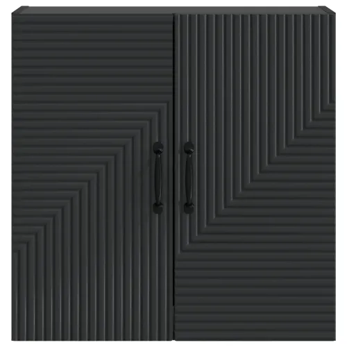 Ormar za montažu na zid Crna 59 x 31 x 60 cm Konstruirano drvo - Crna 59 x 31 x 60 cm Cijena