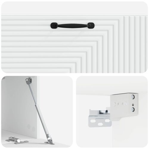 TV ormar za zid Zidne Bijela 98 x 31 x 30 cm Konstruirano drvo - Bijela 98 x 31 cm Cijena