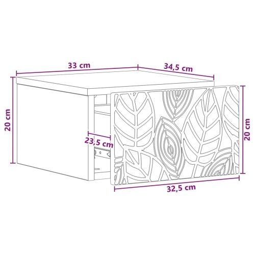 Stolna montirana na zid 2 kom. Bijela 34,5 x 33 x 20 cm - Bijela 2 Cijena