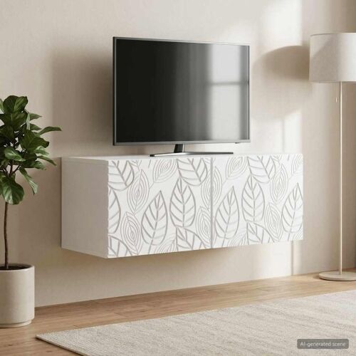 TV ormar za zid 59,5 x 41 x 30 cm Bijela Konstruirano drvo - Bijela 59,5 x 41 cm Cijena
