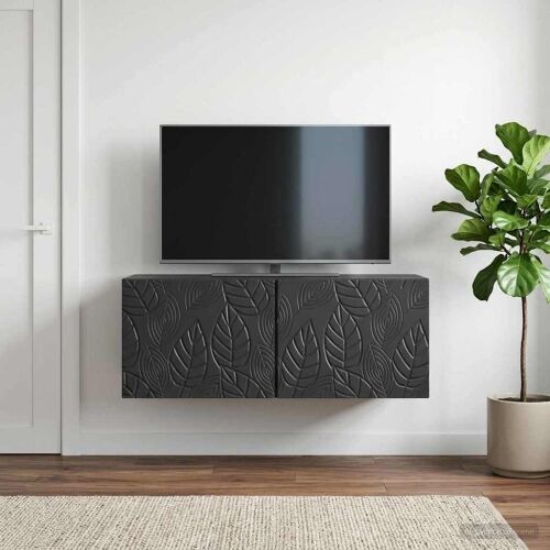 TV ormar za zid 59,5 x 41 x 30 cm Crna Konstruirano drvo Zidne - Crna 59,5 x 41 cm Cijena
