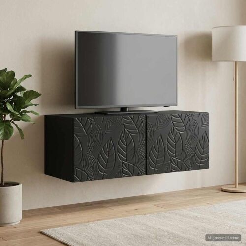 TV ormar za zid 59,5 x 41 x 30 cm Crna Konstruirano drvo Zidne - Crna 59,5 x 41 cm Cijena