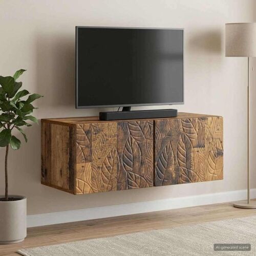 TV ormar za zid 59,5 x 41 x 30 cm Staro drvo Konstruirano drvo - Staro drvo 59,5 x 41 cm Cijena