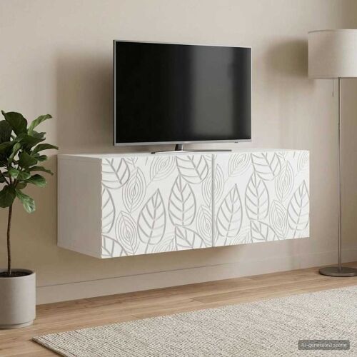 TV ormar za zid 78,5 x 41 x 30 cm Bijela Konstruirano drvo - Bijela 78,5 x 41 cm Cijena