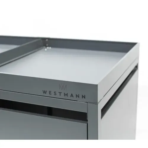 Westmann Čelično spremište za 2 kante za smeće | 240 L | Antracit - BRANDED IN GERMANY Cijena