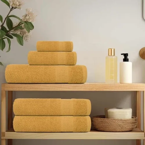 Set ručnika od 8 dijelova FROGN zlatni 360 g/m² - Zlatno Cijena