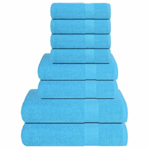 Set ručnika od 8 dijelova FROGN tirkizni 360 g/m² - Tirkizna Cijena
