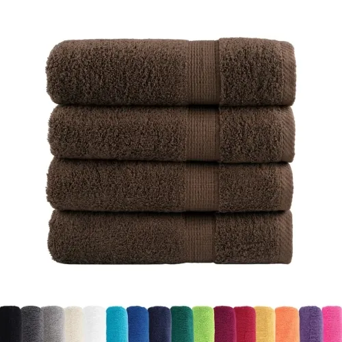 Premium ručnici za ruke SOLUND 4 kom. smeđi 50x100 cm 600 g/m² - Smeđa 50 x 100 cm 4 Cijena