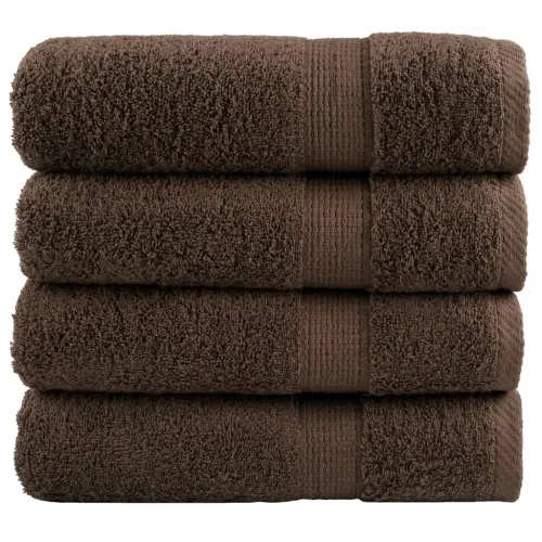 Premium ručnici za ruke SOLUND 4 kom. smeđi 50x100 cm 600 g/m² - Smeđa 50 x 100 cm 4 Cijena