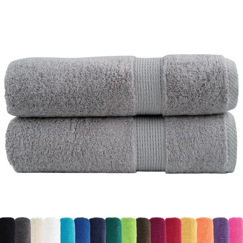Premium ručnici za tuširanje SOLUND 2 kom. sive 70x140 cm 600 g/m² - Siva 70 x 140 cm 2 Cijena