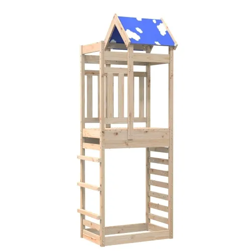 Igraći Toranj Smeđa 85 x 52,5 x 239 cm Čvrsto borovo drvo - Masivna borovina Cijena