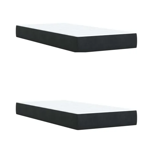 Krevet s od storage s uzglavljem Crna 200 x 200 cm Baršun - Crna 200 x 200 cm Kristal s dugmadima Cijena