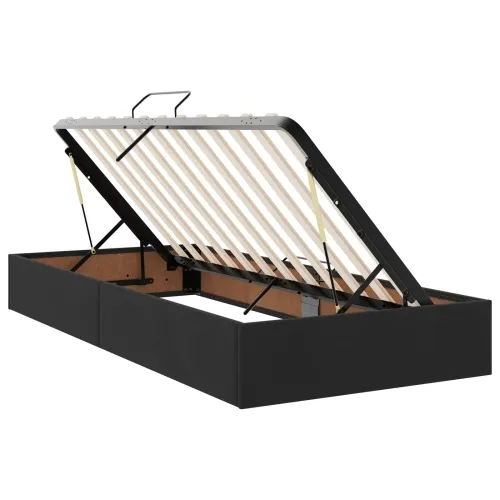 Krevet s od storage s uzglavljem Crna 200 x 200 cm Baršun - Crna 200 x 200 cm Kristal s dugmadima Cijena