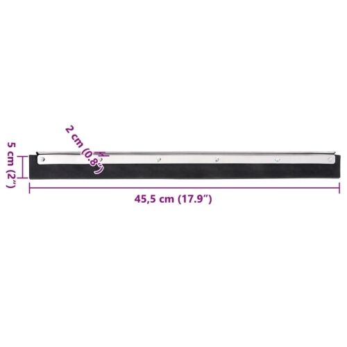 Glave za podni brisač 5 kom 45,5 x 2 x 5 cm od čelika i gume - 45.5 x 2 x 5 cm 5 45.5 x 2 x 5 cm 5 Cijena