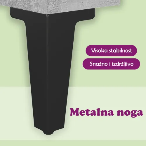 TV ormarić boja betona 150x30x50 cm od konstruiranog drva - Beton siva Cijena