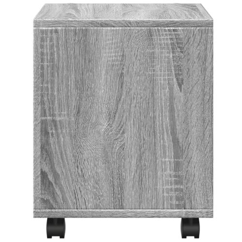 Pomični ormarić boja hrasta 37x33x42,5 cm konstruirano drvo - Sivi hrast sonoma 37 cm Cijena