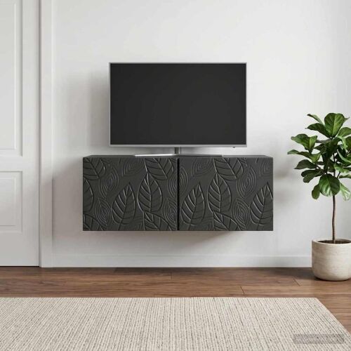 TV ormar za zid 98 x 41 x 30 cm Crna Konstruirano drvo Zidne - Crna 98 x 41 cm Cijena