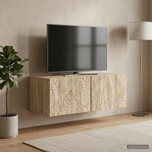 TV ormar za zid 98 x 41 x 30 cm Hrast sonoma Konstruirano drvo - Hrast sonoma 98 x 41 cm Cijena