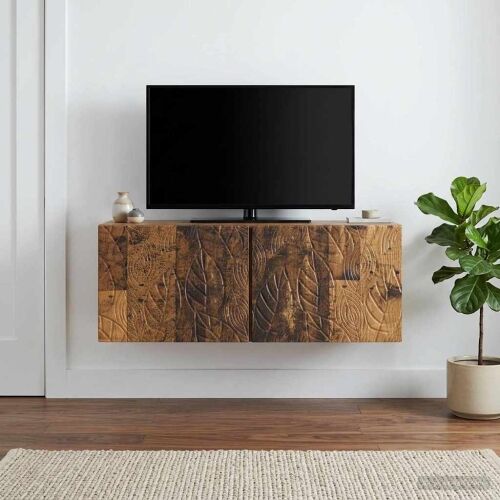 TV ormar za zid 98 x 41 x 30 cm Staro drvo Konstruirano drvo - Staro drvo 98 x 41 cm Cijena