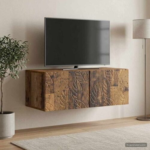 TV ormar za zid 98 x 41 x 30 cm Staro drvo Konstruirano drvo - Staro drvo 98 x 41 cm Cijena