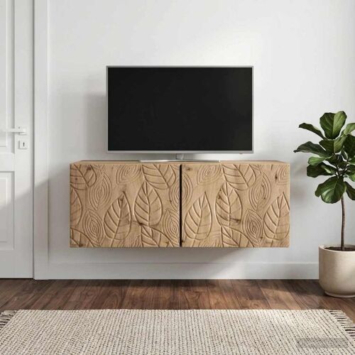 TV ormar za zid 98 x 41 x 30 cm Hrast artisan Konstruirano drvo - Hrast artisan 98 x 41 cm Cijena