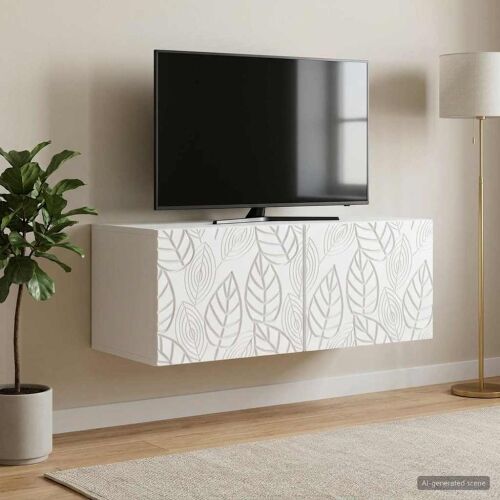 TV ormar za zid 59,5 x 31 cm Bijela Konstruirano drvo Zidne - Bijela 59,5 x 31 cm Cijena