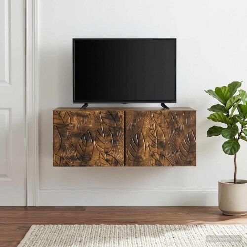 TV ormar za zid 59,5 x 31 cm Dimljeni hrast Konstruirano drvo - Dimljeni hrast 59,5 x 31 cm Cijena