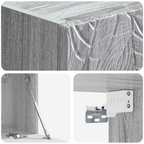TV ormar za zid 59,5 x 31 cm Siva Sonoma Konstruirano drvo - Siva Sonoma 59,5 x 31 cm Cijena