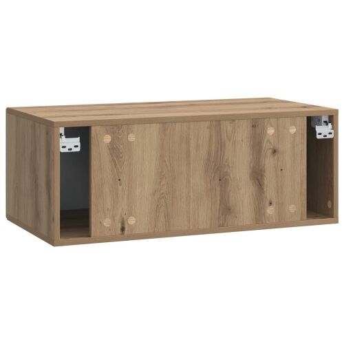 TV ormar za zid 59,5 x 31 cm Hrast artisan Konstruirano drvo - Hrast artisan 59,5 x 31 cm Cijena