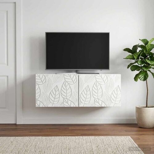 TV ormar za zid 78,5 x 31 cm Bijela Konstruirano drvo Zidne - Bijela 78,5 x 31 cm Cijena