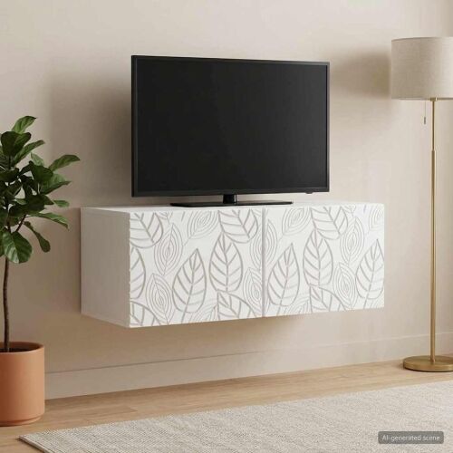TV ormar za zid 78,5 x 31 cm Bijela Konstruirano drvo Zidne - Bijela 78,5 x 31 cm Cijena