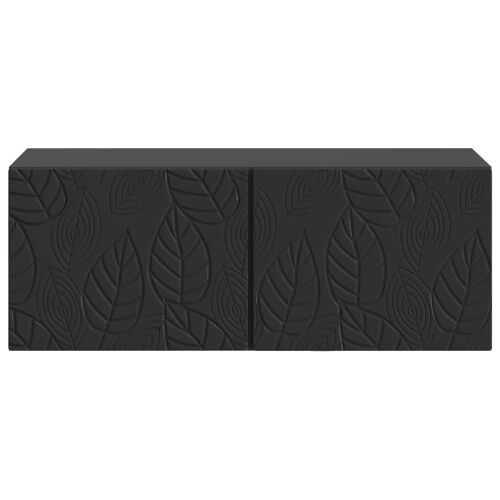 TV ormar za zid 78,5 x 31 cm Crna Konstruirano drvo Zidne - Crna 78,5 x 31 cm Cijena
